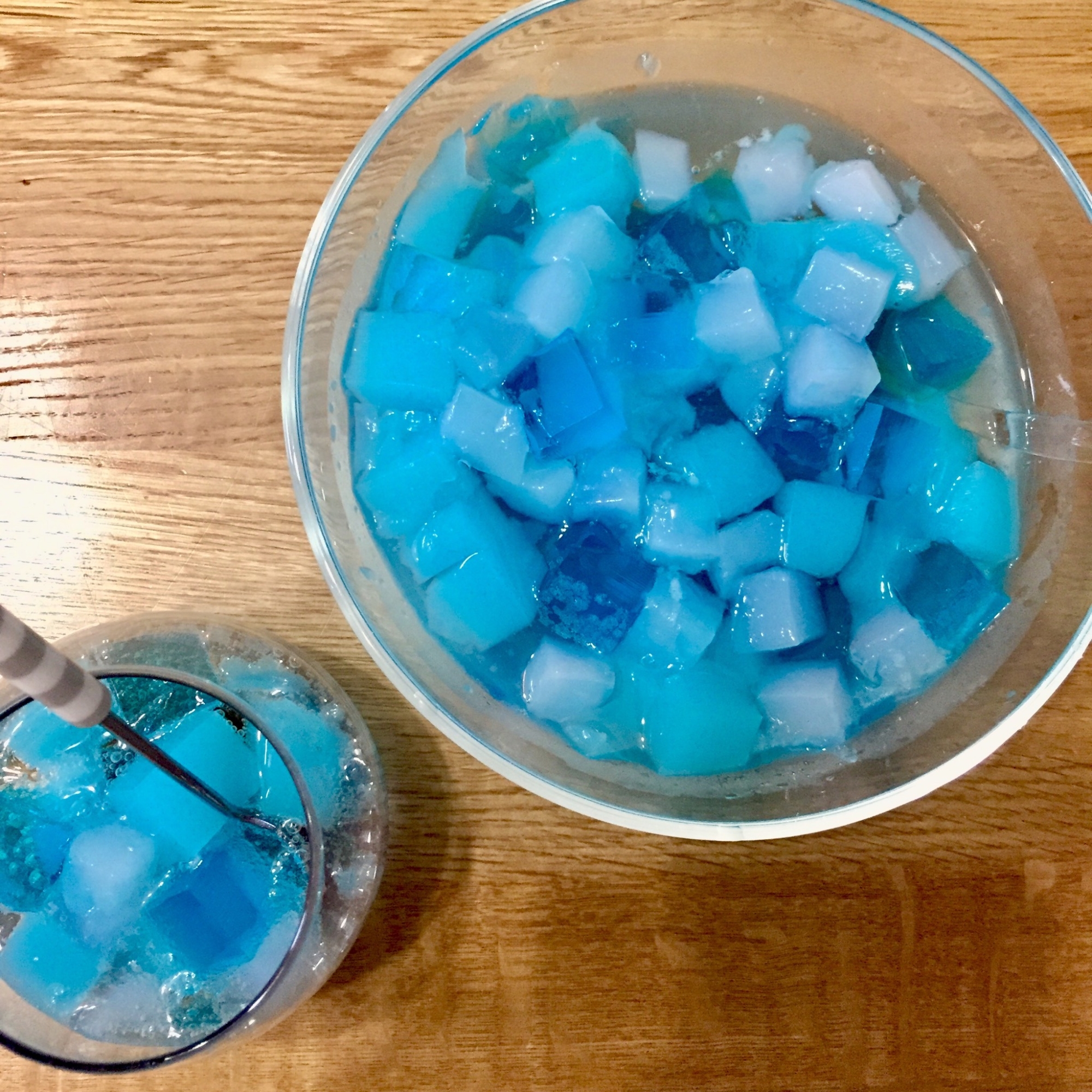 余ったかき氷シロップで ブルーのキラしゅわゼリー レシピ 作り方 By 汰一ママ 楽天レシピ 余ったかき氷シロップで ブルーのキラしゅわゼリー レシピ 作り方 By 汰一ママ 楽天レシピ