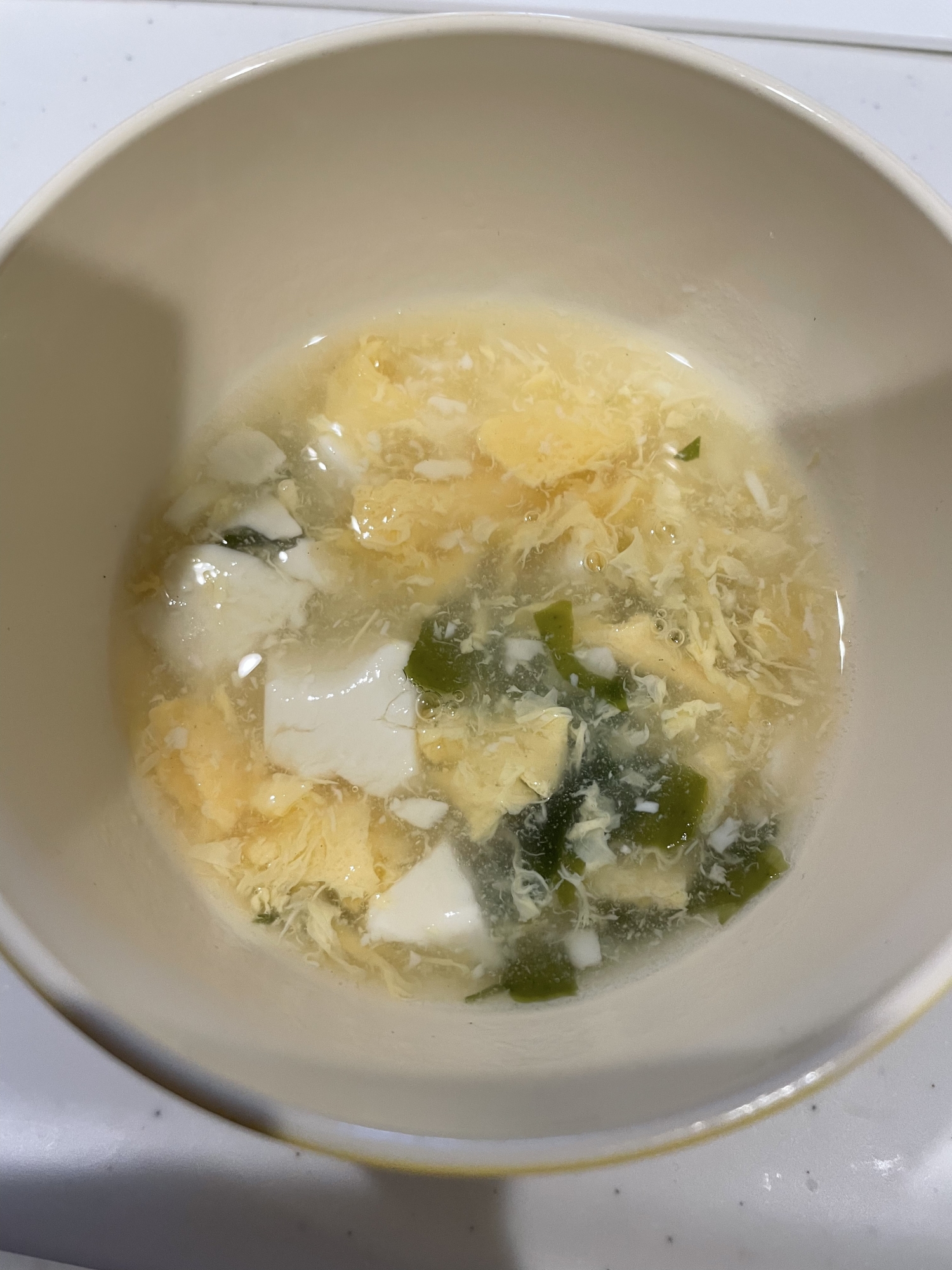 幼児食　玉子とわかめのとろとろ中華スープ