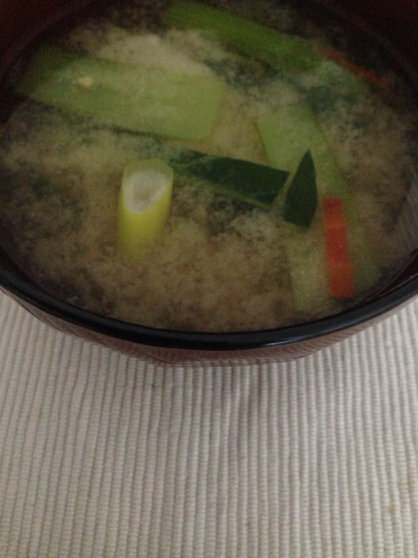 小松菜と丸大根の味噌汁(*^^*)☆