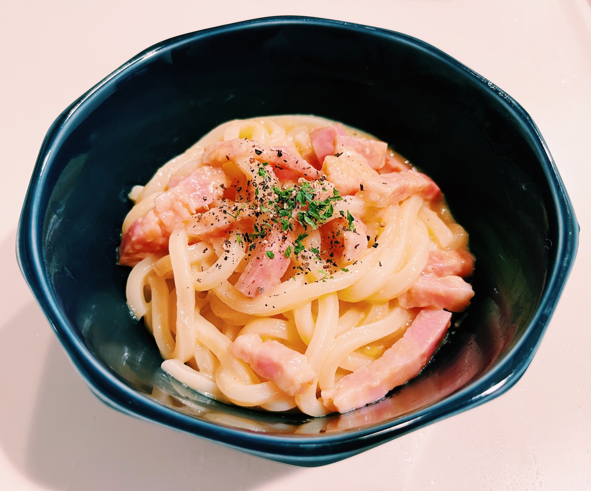 カルボナーラうどん