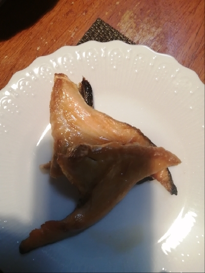 うすべったい生鮭の身あらの焼き方