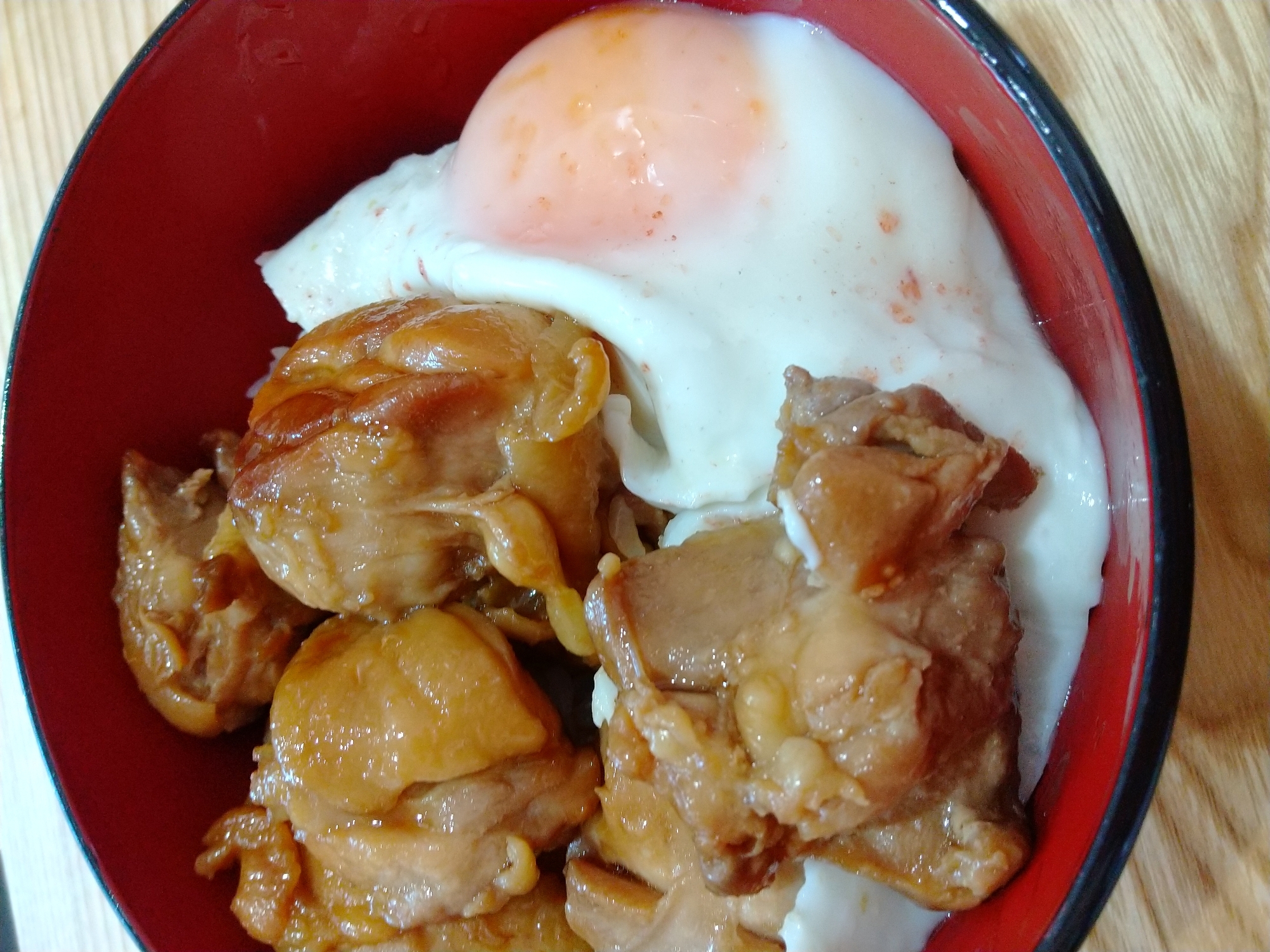 鶏もも肉で！照り焼きチキン丼