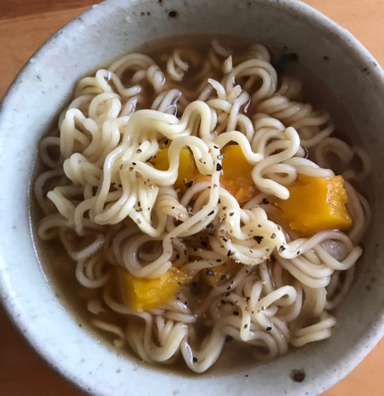 カボチャバター醤油ラーメン レシピ 作り方 By ボンド子 楽天レシピ