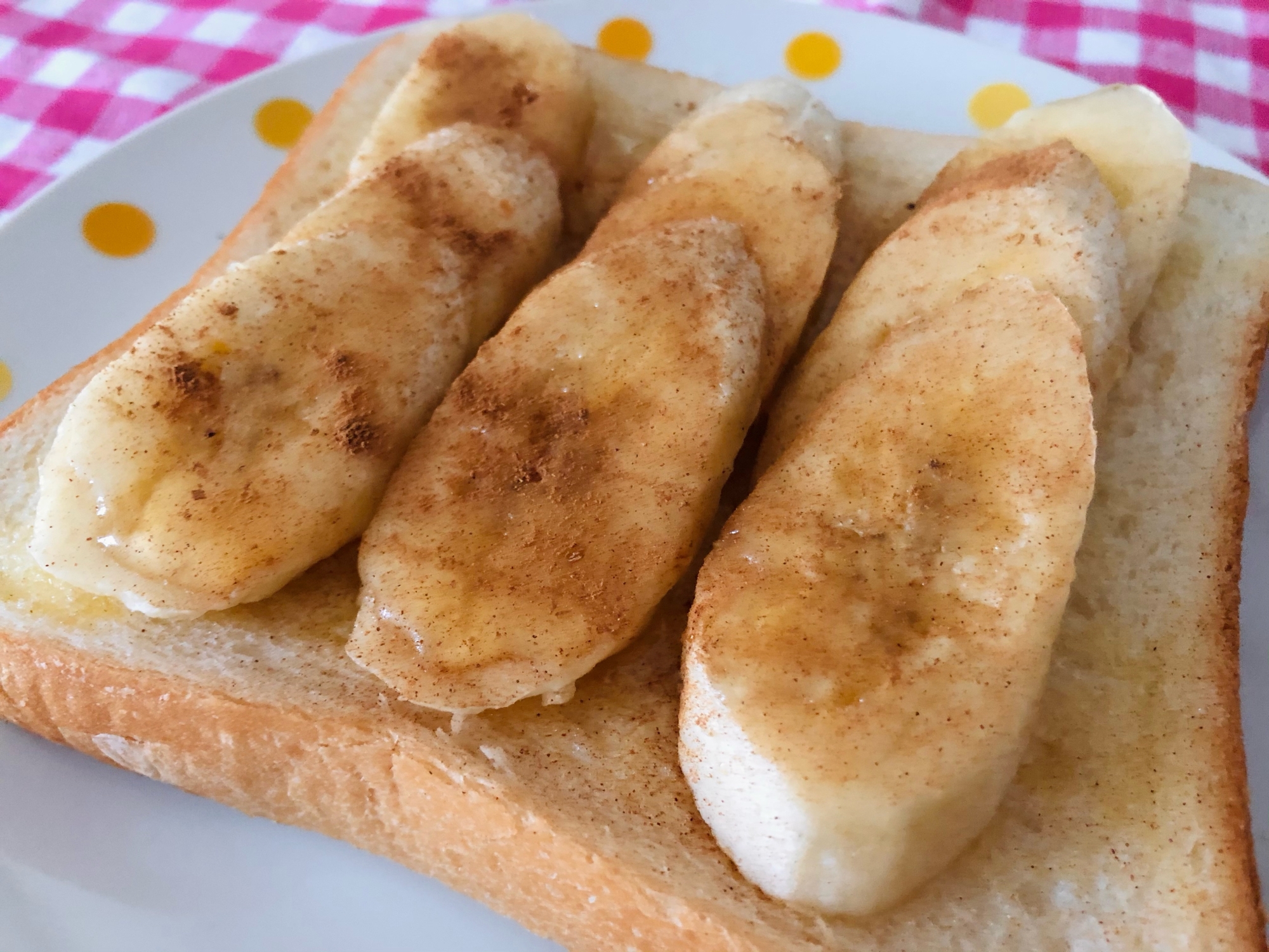 簡単朝ごはん☆バナナトースト