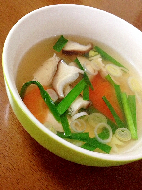 ささみと春雨と野菜のスープ