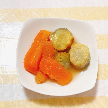 さつまいもと人参の煮物