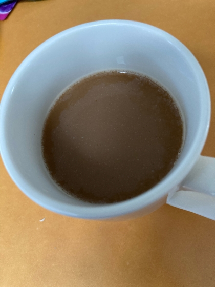 スキムミルクを使ったコーヒー