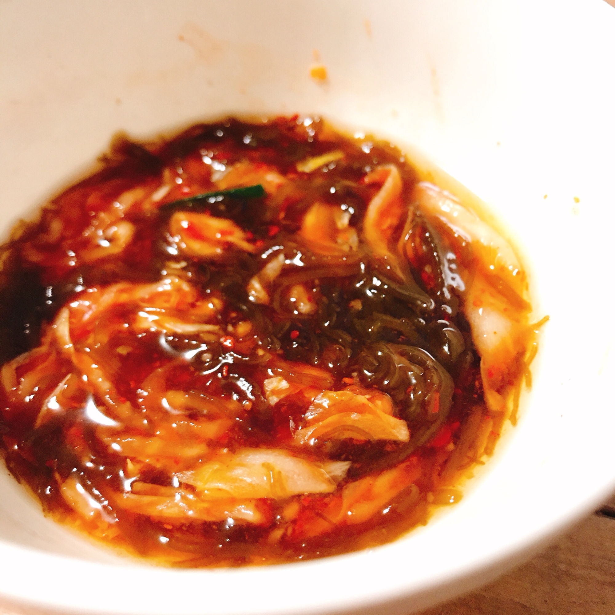 ごはん進む!もずくキムチ