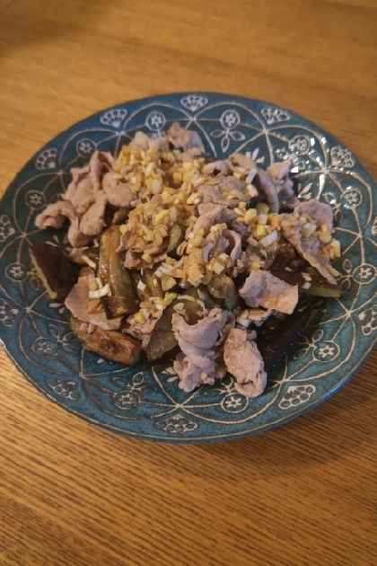 ポン酢でさっぱり！茄子と豚肉の香味生姜焼き