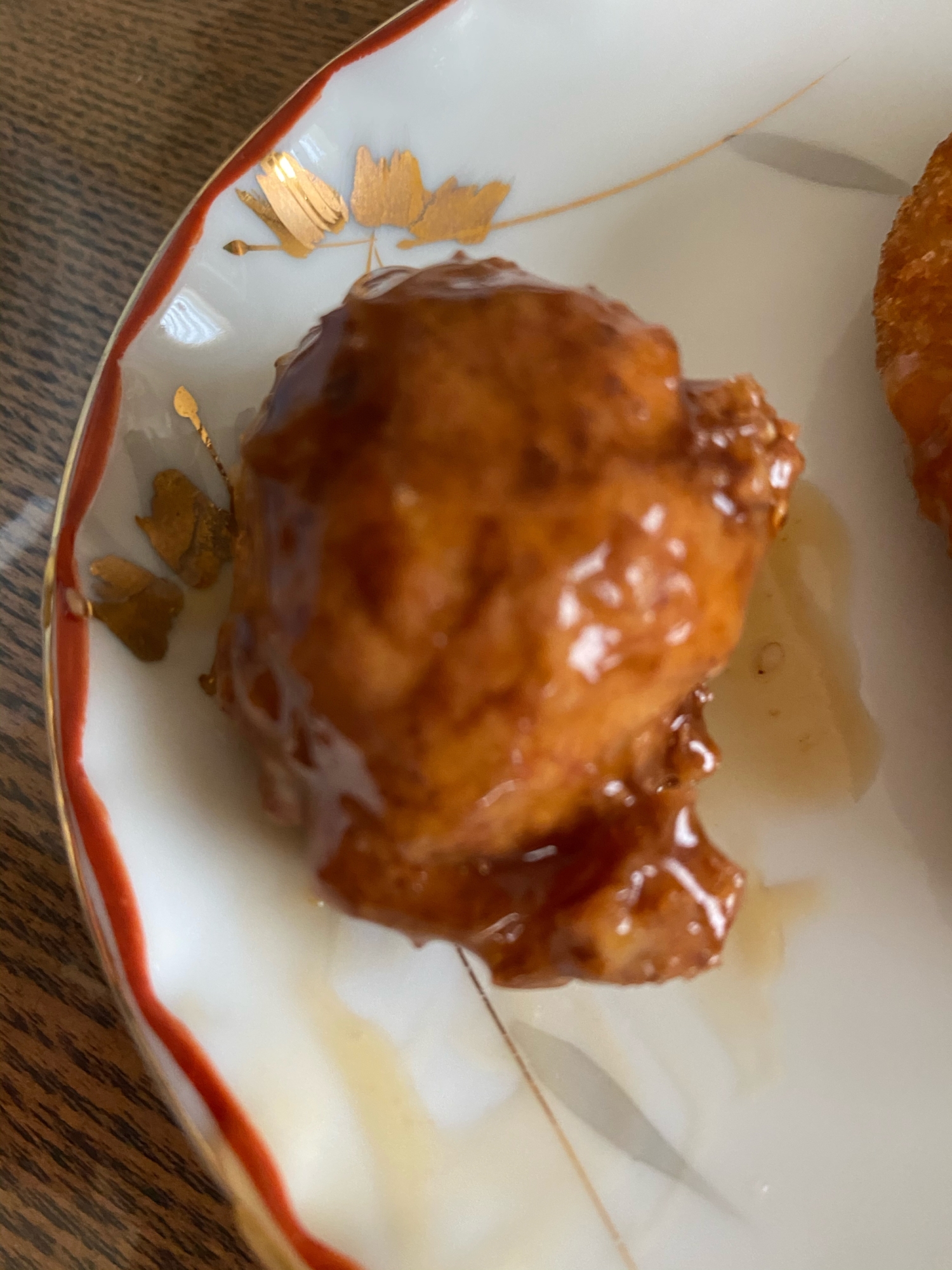 手作り肉団子のとろーり餡掛け