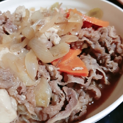 豚こま肉でも美味しく！タケノコと豚肉の肉豆腐