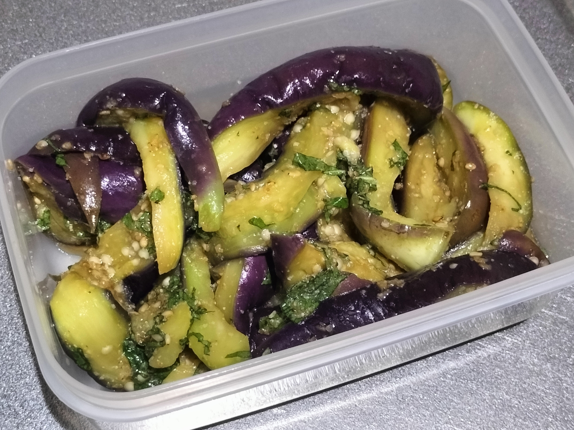レンジで簡単作り置き♪無限ナス