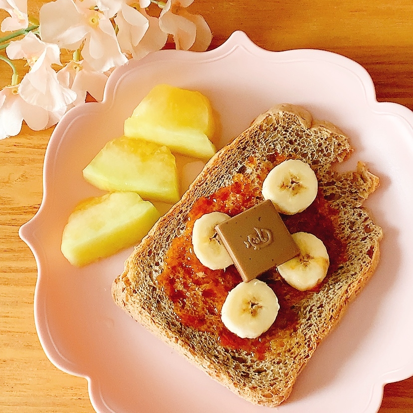 バナナ♪ジャムトースト