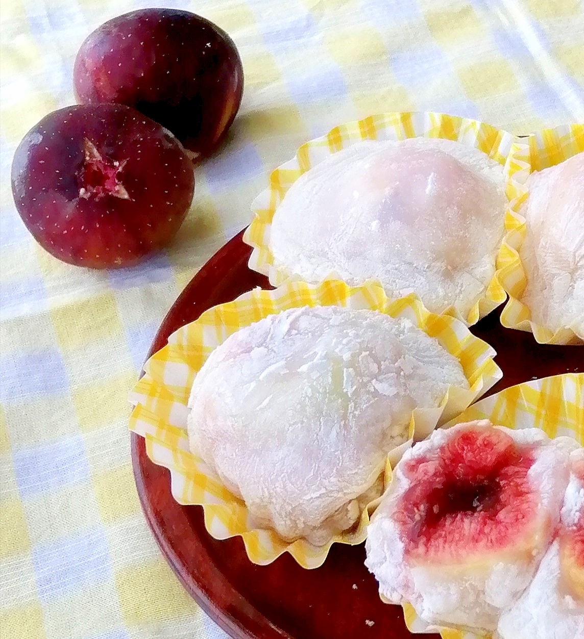 【いちじく大福】切り餅がレンチンで求肥に変身！