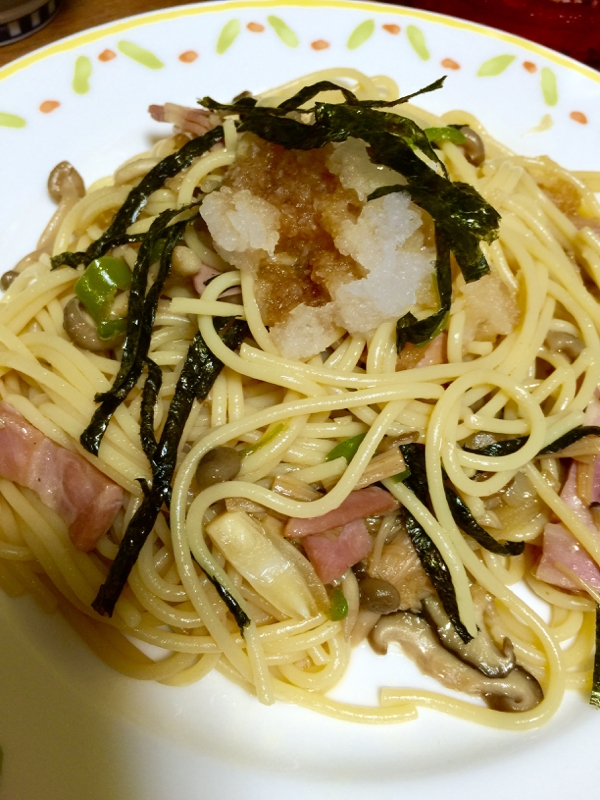 和風パスタ おろしポン酢