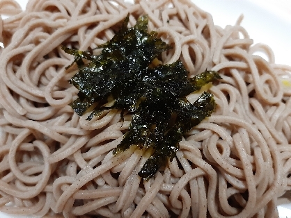 レンジでざる蕎麦