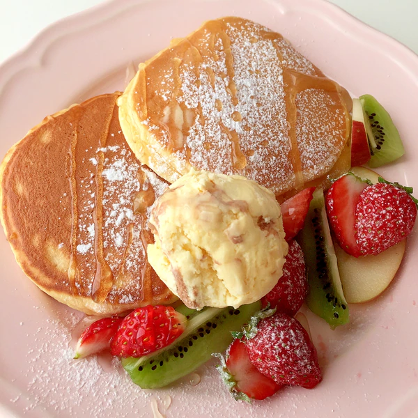 笑顔こぼれちゃう ふんわり カフェ風パンケーキ レシピ 作り方 By Aka Ru 楽天レシピ 笑顔こぼれちゃう ふんわり カフェ風パンケーキ レシピ 作り方 By Aka Ru 楽天レシピ