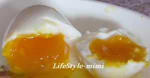 簡単節水半熟卵