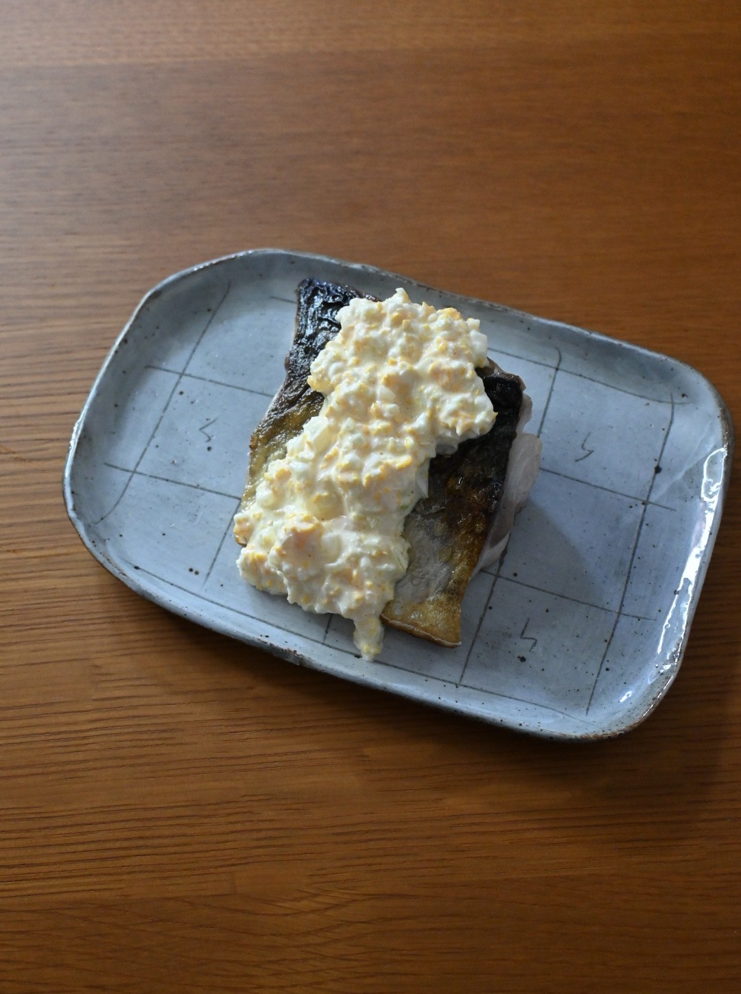 サバのタルタルがけ
