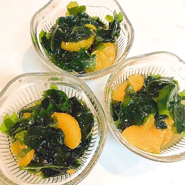 みかんとわかめの♪美味しい酢の物 レシピ・作り方 by だだちゃまめ 