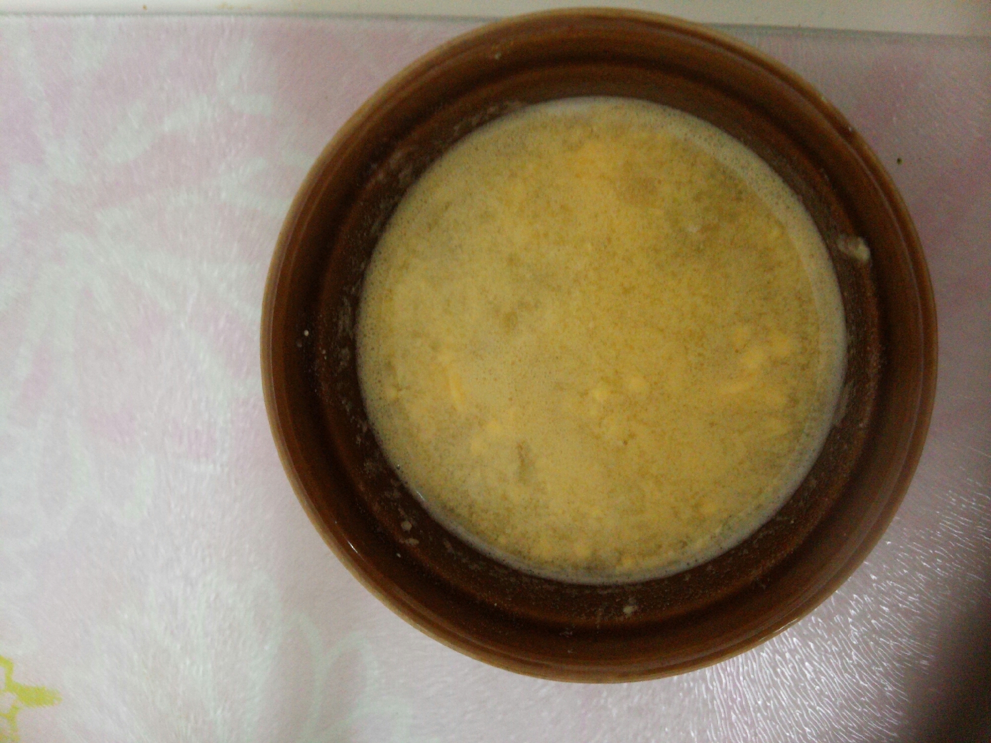 【離乳食中期】卵とさつまいものスープ
