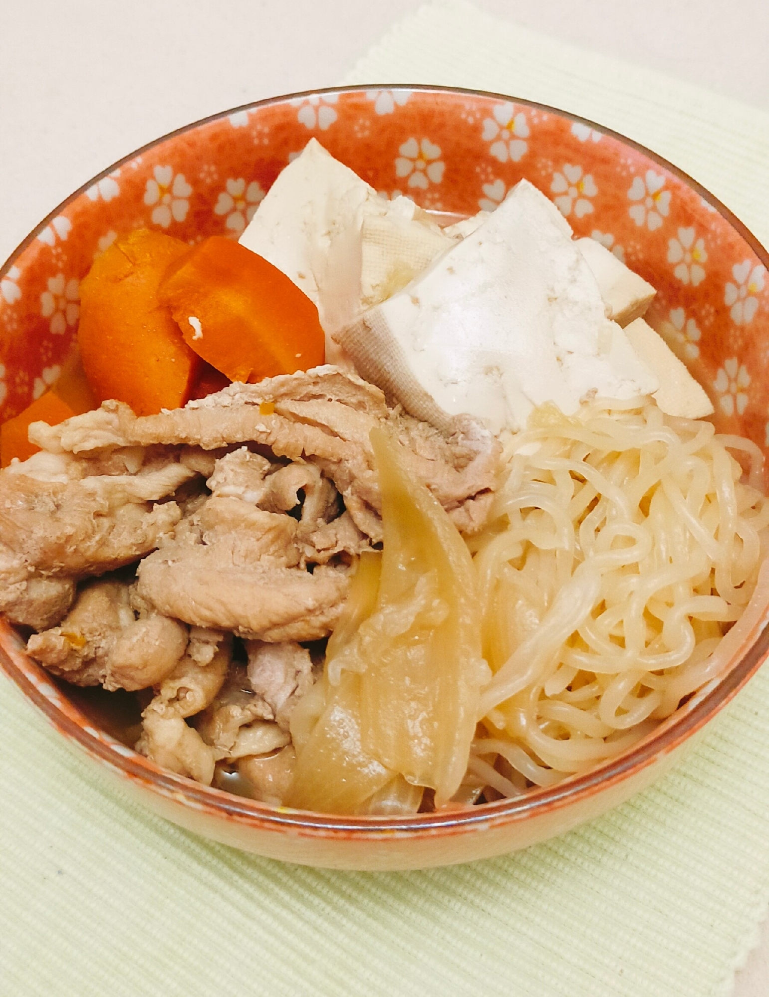 保温調理鍋で簡単！！肉豆腐♪