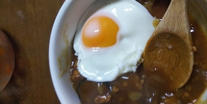 電子レンジで目玉焼き風