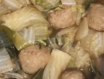 冷凍活用！肉団子と大根と白菜の和風煮