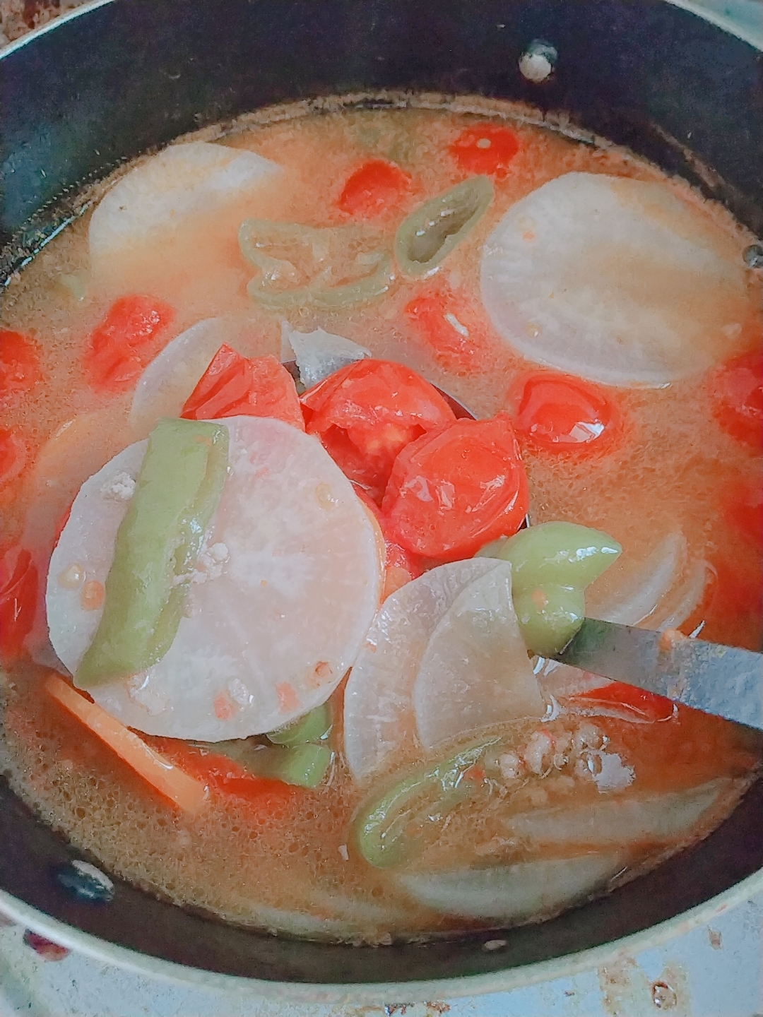 献立レシピ*豚挽肉のスープ
