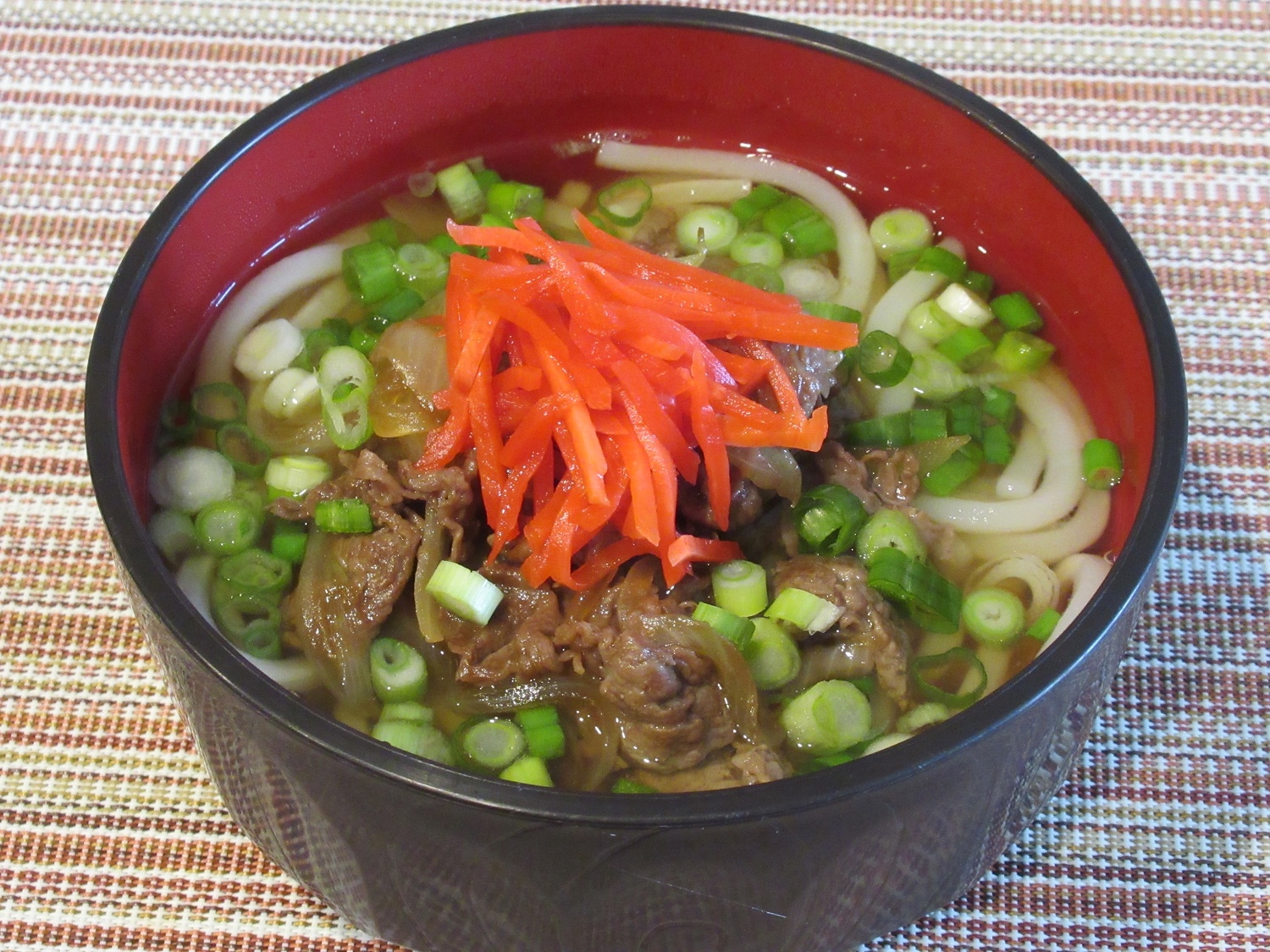 温か～い！牛丼風肉うどん