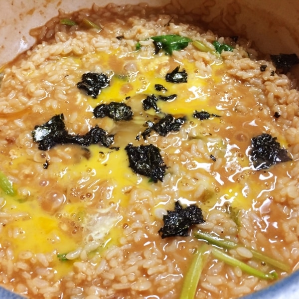 鍋の〆に とり野菜みそ雑炊 レシピ 作り方 By たかまさ 楽天レシピ 鍋の〆に とり野菜みそ雑炊 レシピ 作り方 By たかまさ 楽天レシピ