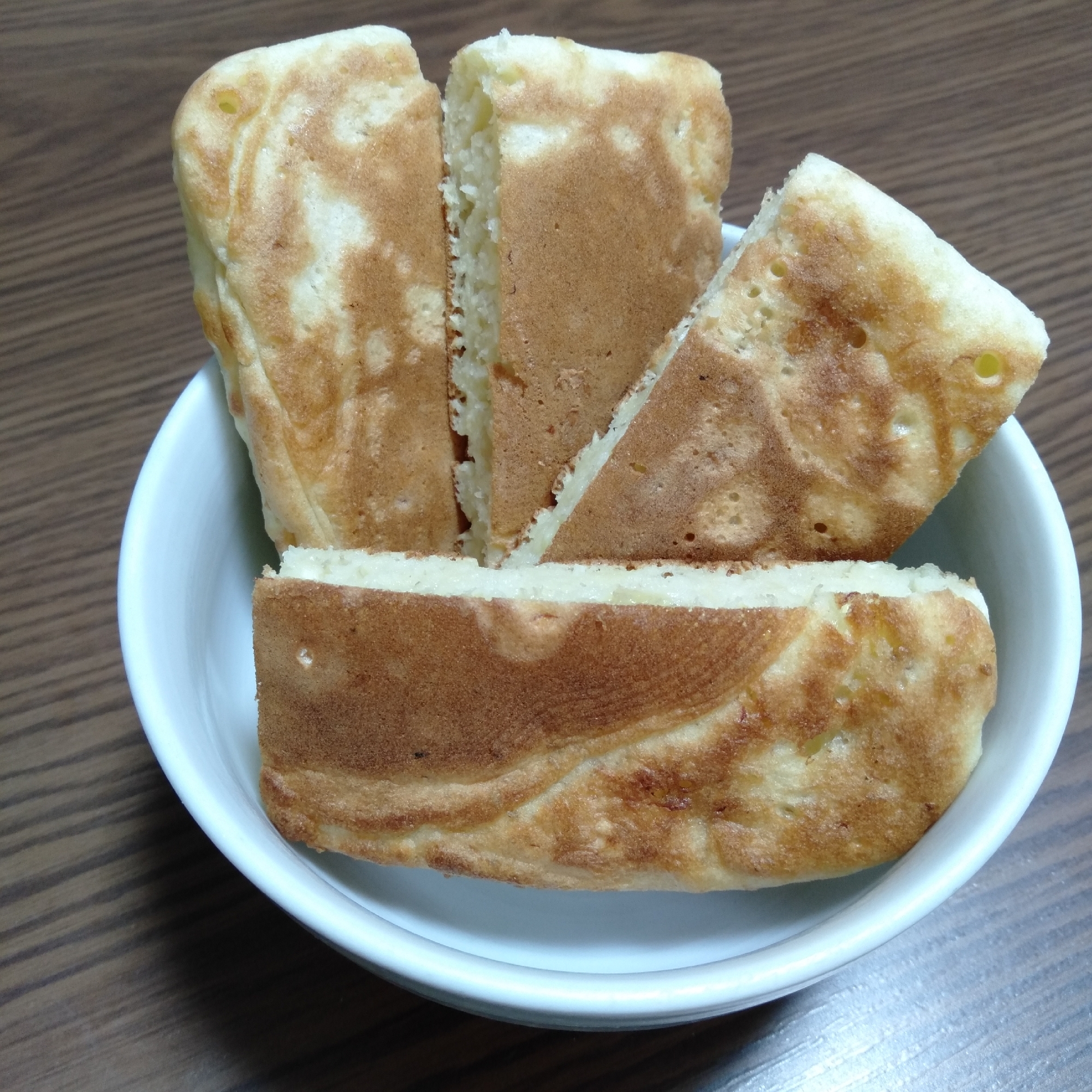 離乳食後期 バナナの豆乳パンケーキ レシピ 作り方 By ズボラレシピのかねつぐ 楽天レシピ