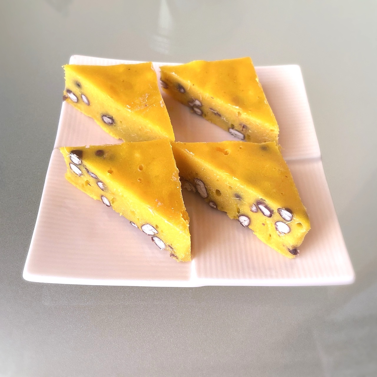 ノンオイル！かぼちゃ小豆蒸しパン