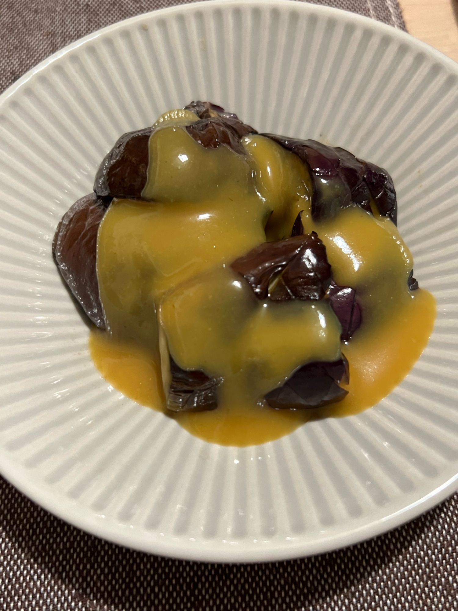 ささっと一品♪ナスの酢味噌和え