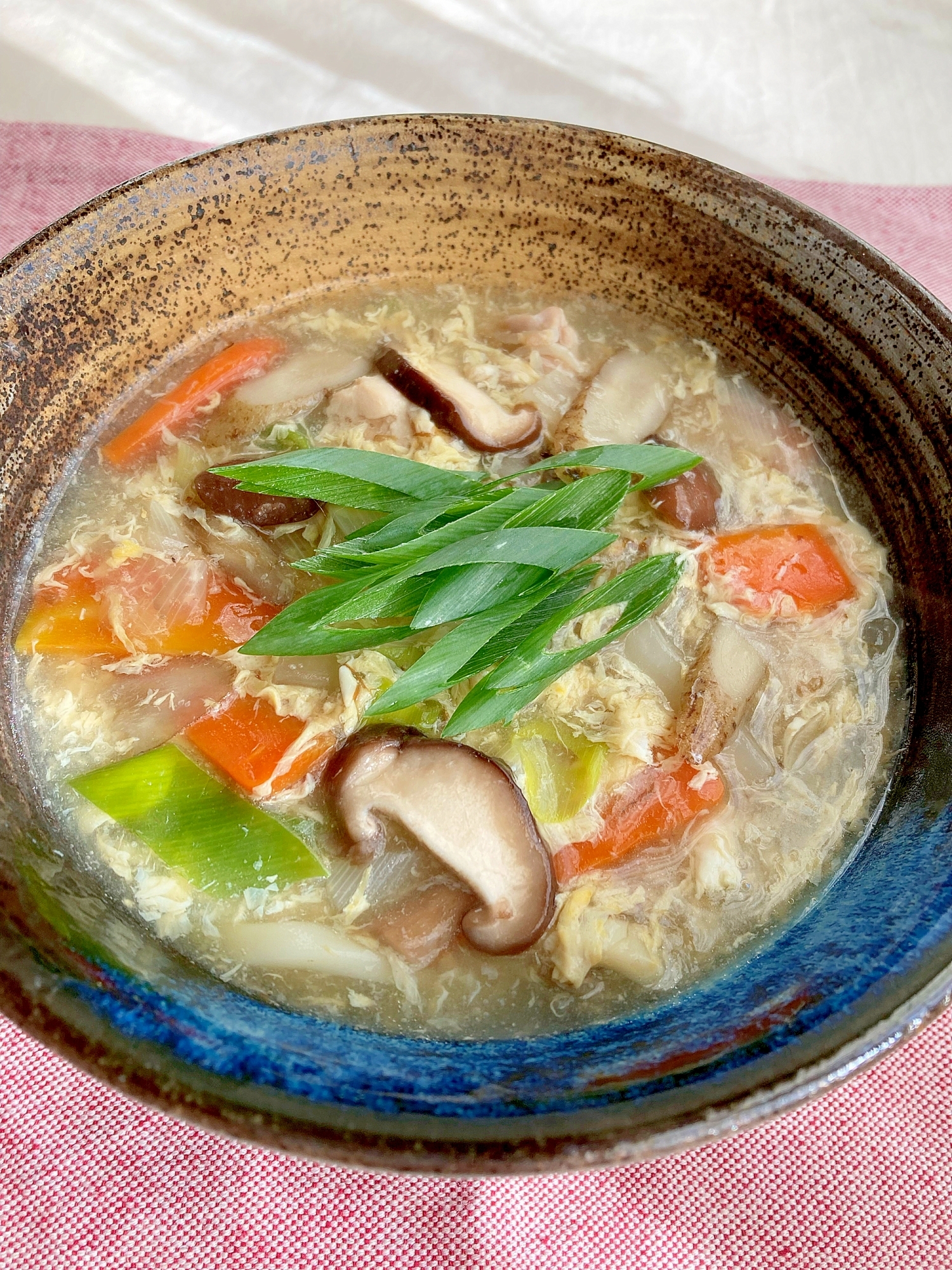 ♦️鶏ごぼうの卵とじあんかけうどん