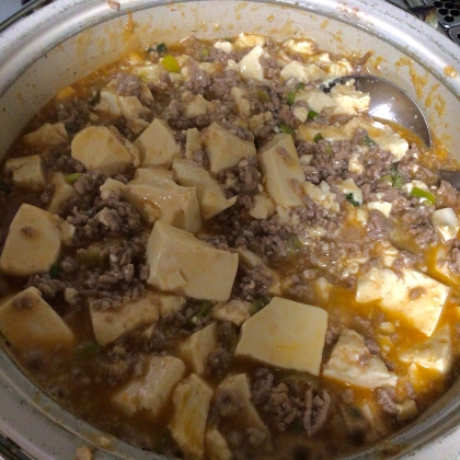 コチュジャンで作る麻婆豆腐