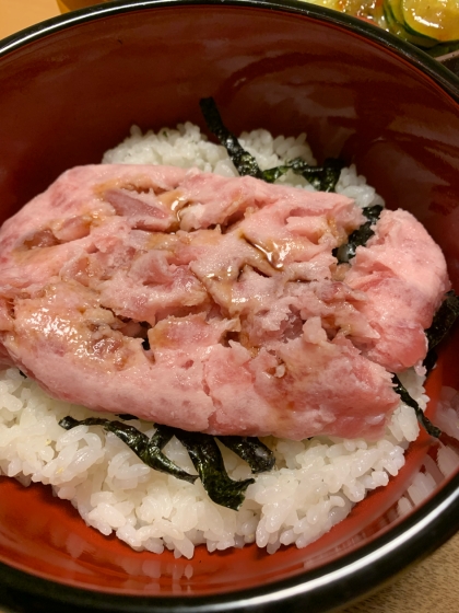 塩ユッケねぎとろ丼