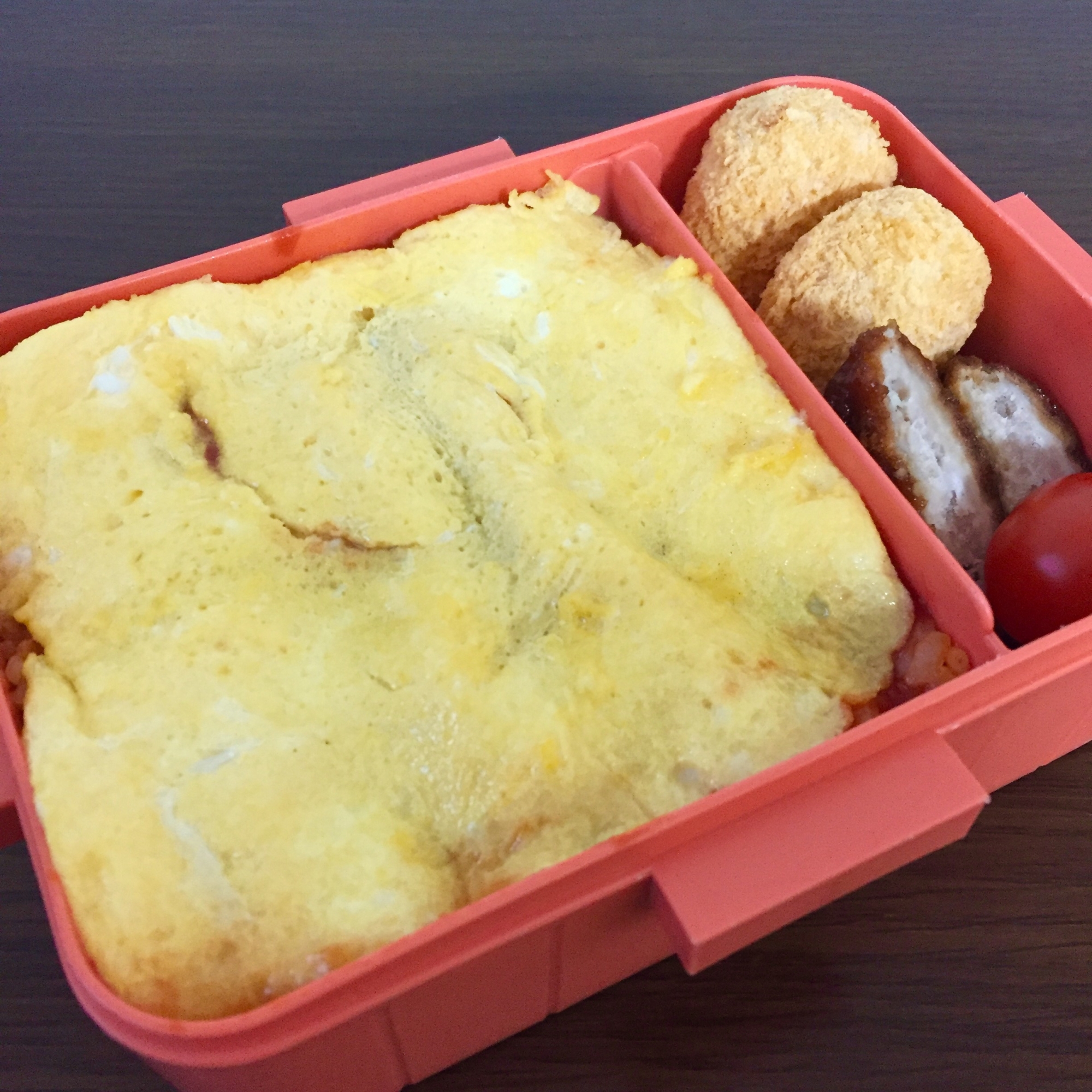 パパッとオムライス弁当♡