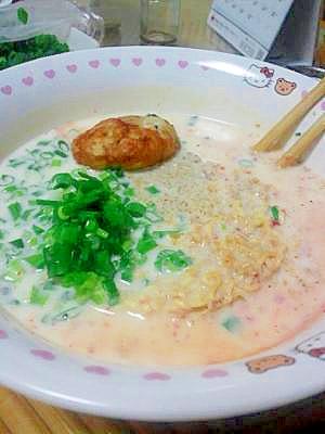 豆乳ピリ辛☆チキンラーメン