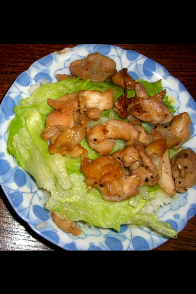 味付けひとつで鳥肉丼