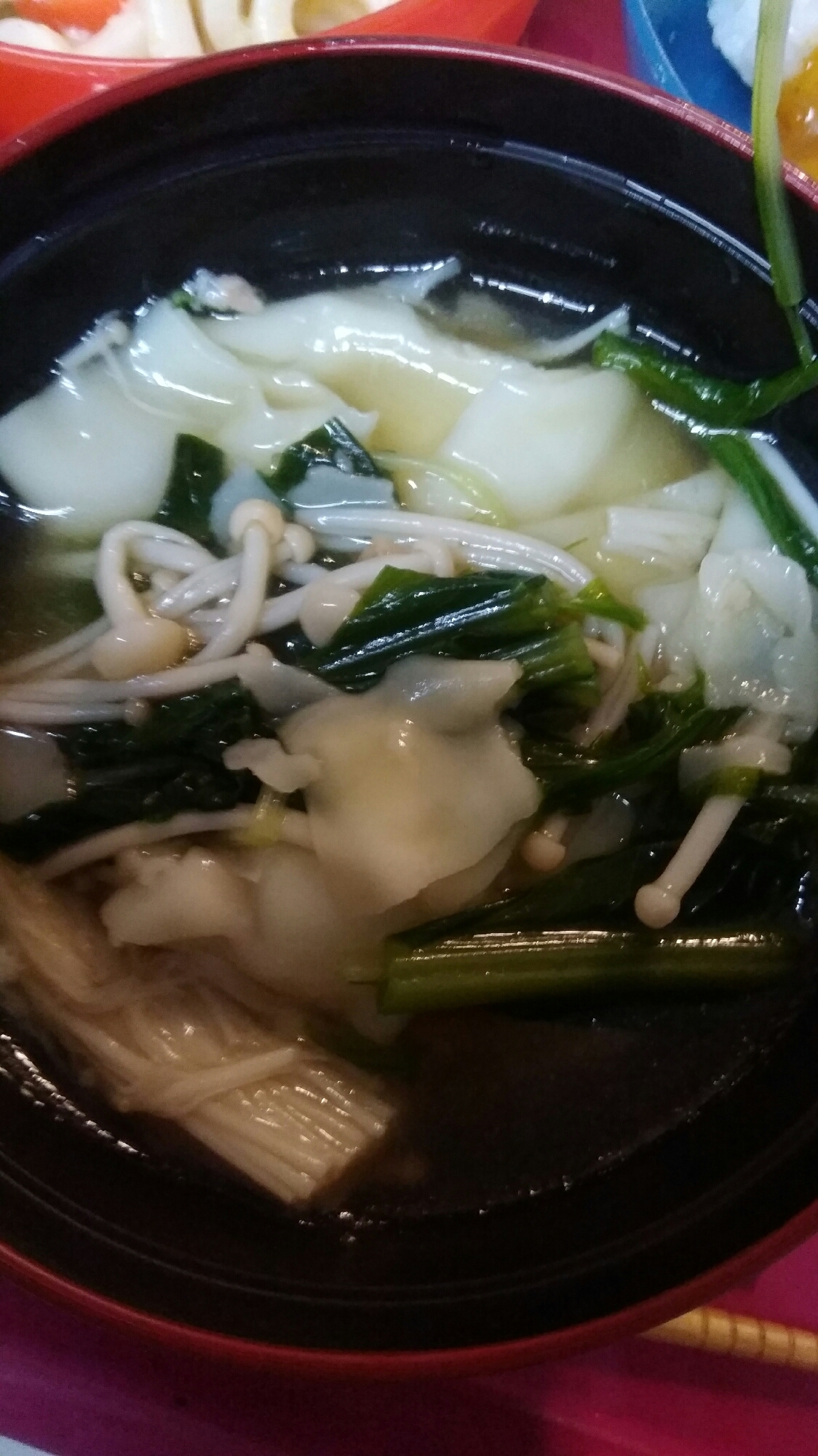 ワンタン野菜スープ