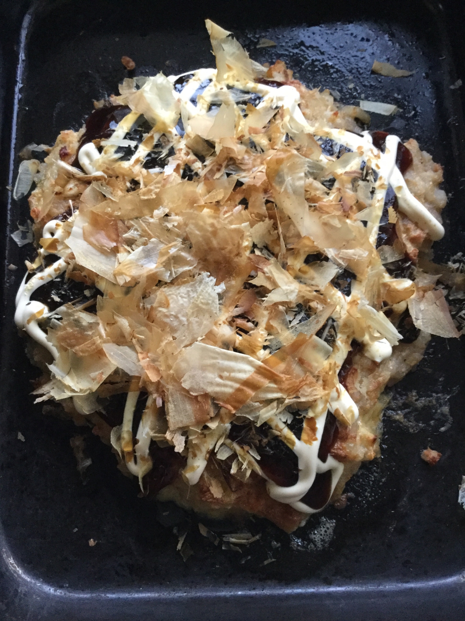 雑炊でお好み焼き風