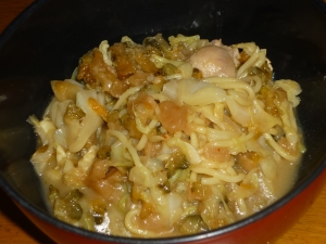 ゴーヤの佃煮で簡単焼きそば