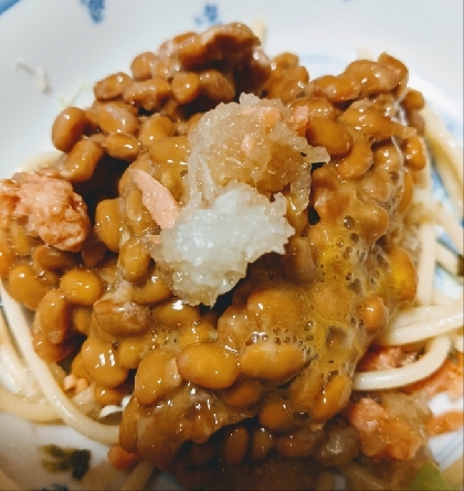 フライパン不要♪おろし納豆パスタ