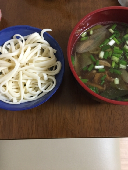 鶏ねぎシメジ釜揚げうどん 