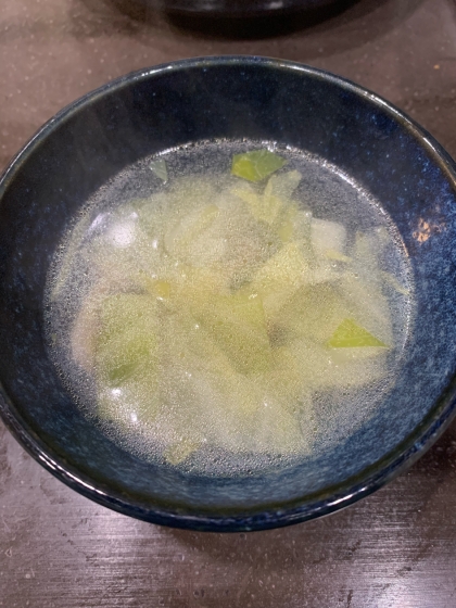 にんにくが効いたキャベツだけのスープ★