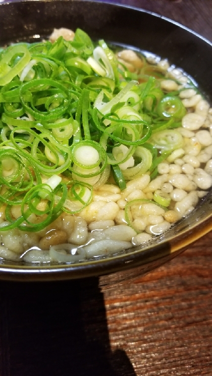 豚バラ、天かす、ネギのうどん