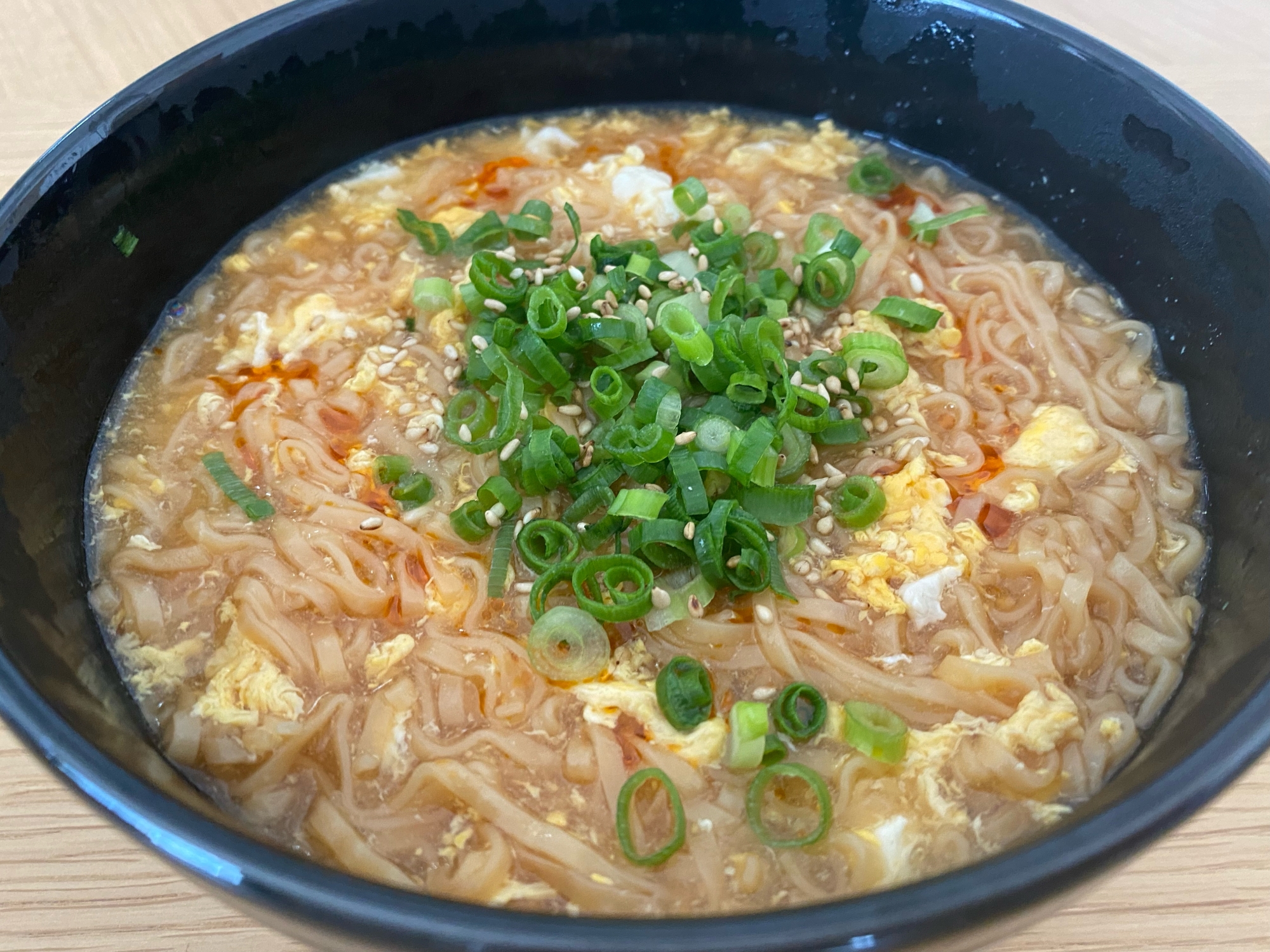 チキンラーメンで！？酸辣湯麺風♡