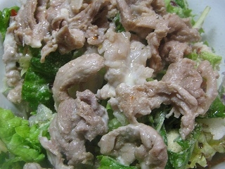 豚肉野菜サラダ