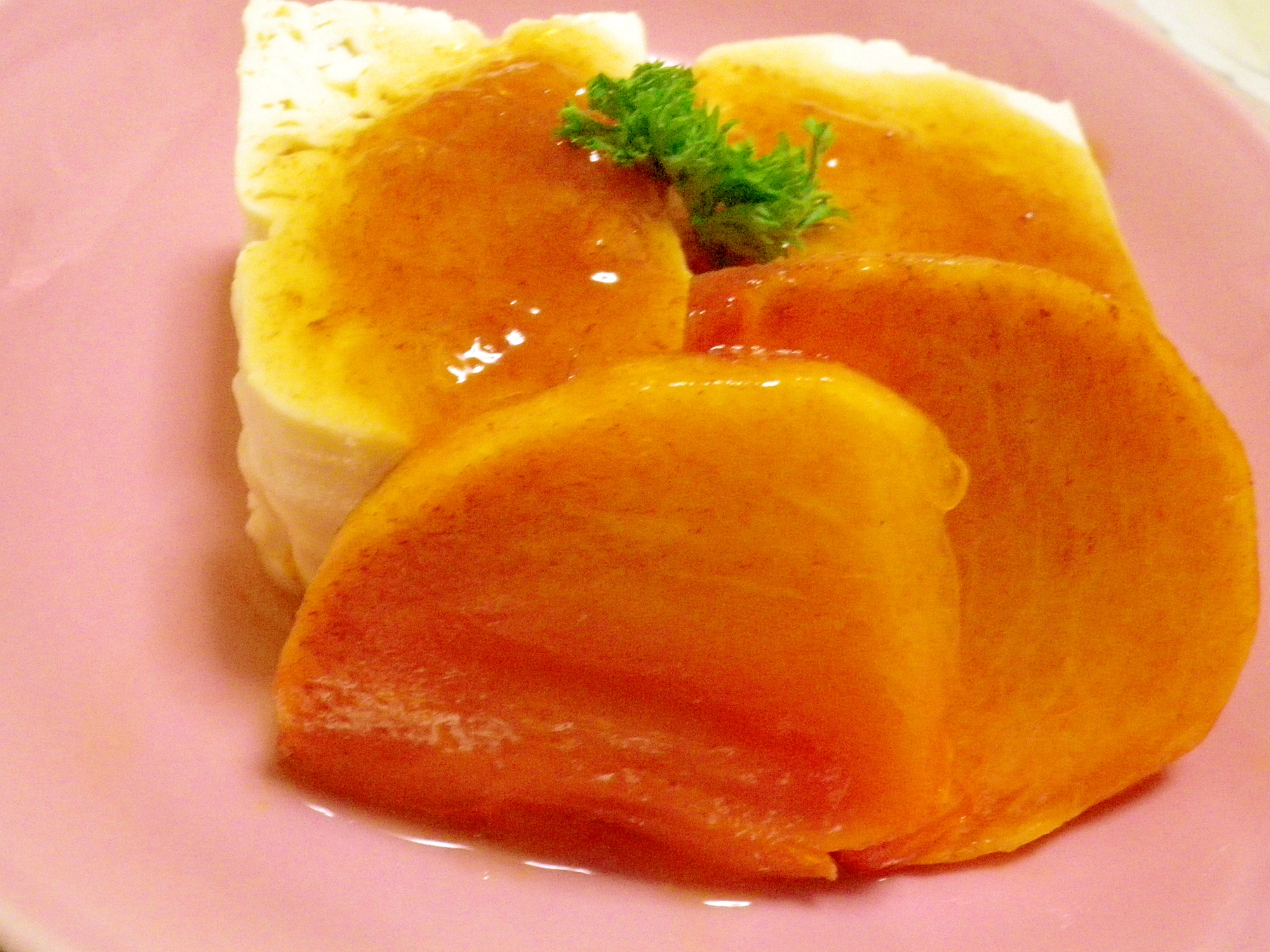 豆腐の柿ソース